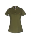 Sun 68 Polo Shirts In Military Green