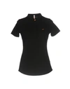 Sun 68 Polo Shirts In Black