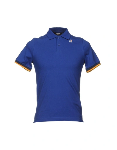 K-way Polo Shirts In Blue
