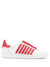 Dsquared2 Boxer Leather Low Sneakers In Multi