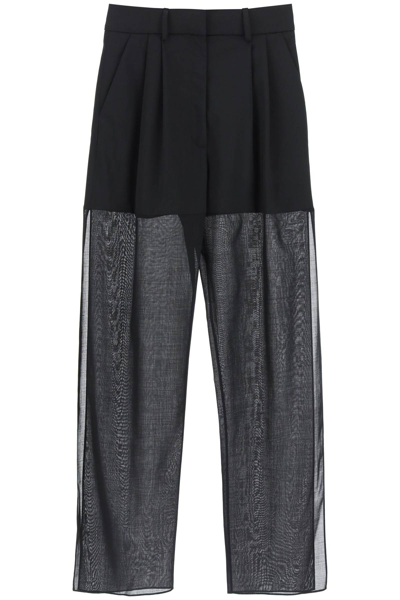 A.w.a.k.e. Trousers With Side Slits In Black