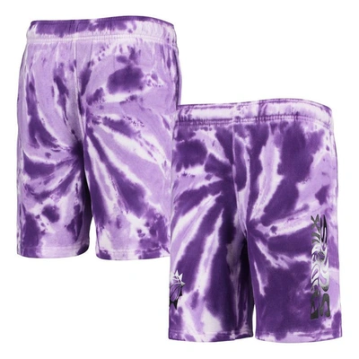 Outerstuff Kids' Youth Purple Phoenix Suns Santa Monica Tie-dye Shorts