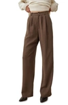 Reformation Mason Wide Leg Pants In Mushroom