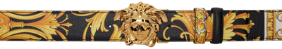 Versace La Medusa Le Pop Classique Print Leather Belt In Nocolor