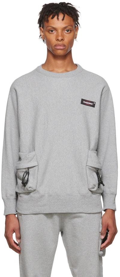 Undercover X Eastpak Patch Pocket Sweatshirt In Grey