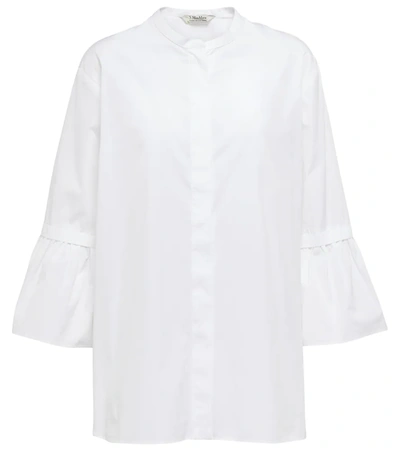 's Max Mara Curvone Cotton Poplin Shirt In White