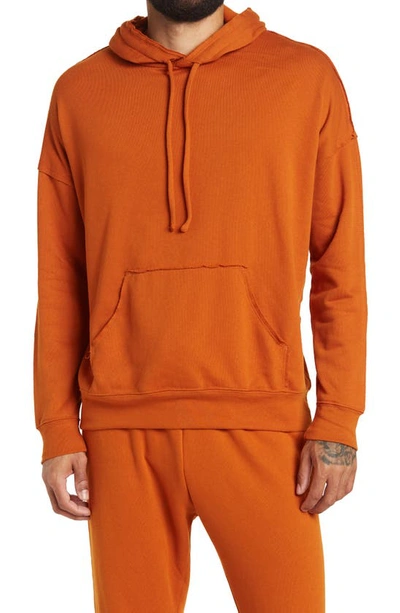 Shop Bella+canvas Raw Edge Hoodie In Autumn