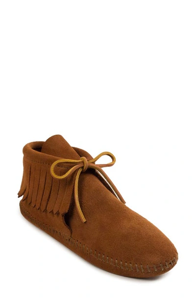 Minnetonka Toddler Boys And Girls Suede Fringe Booties In Brown