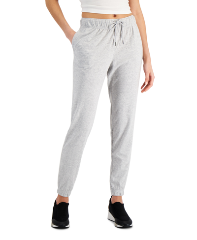 Id Ideology Women's Retro Recycled Capri Pants, Created For Macy's In Grey Whisper Heather