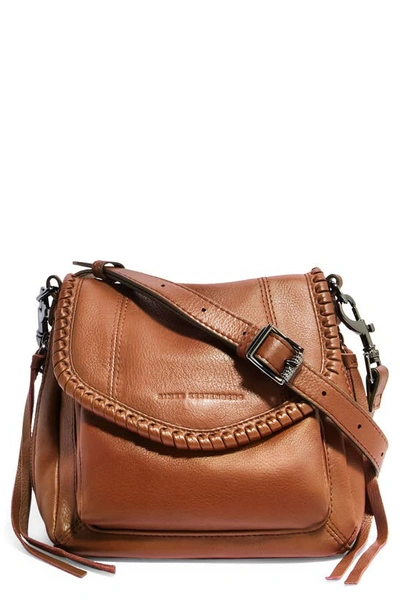 Aimee Kestenberg Mini All For Love Convertible Leather Crossbody Bag In Chestnut Brown Gunmetal