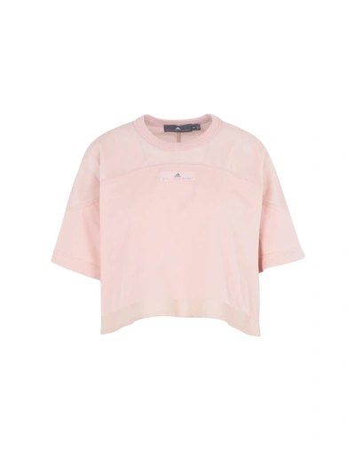 Adidas By Stella Mccartney T-shirts In Light Pink