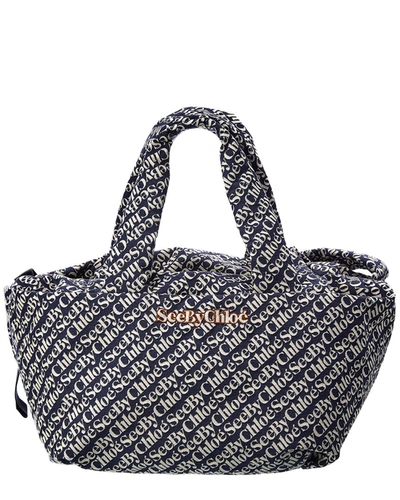 See By Chloé See By Chloe Tilly Shopper Tote In Blue
