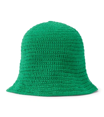 Anna Kosturova Crochet Bucket Hat In Green