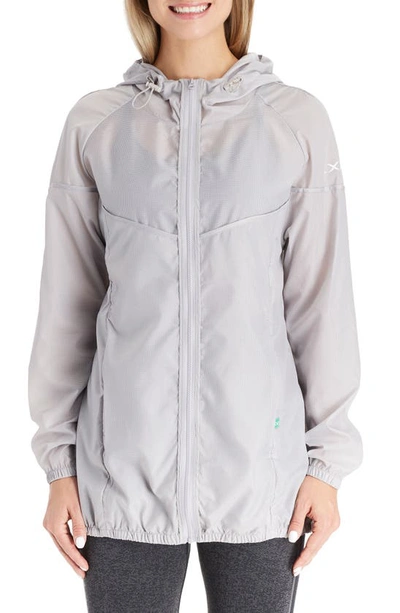 Modern Eternity 3-in-1 Waterproof Maternity Windbreaker In Graphite