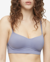 Calvin Klein Perfectly Fit Flex Lightly Lined Wirefree Bralette In Lilac Bud