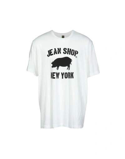 Jean Shop T-shirts In White