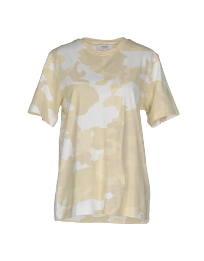 Wesc T-shirts In Beige