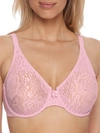 Wacoal Halo Lace Molded Underwire Bra 851205, Up To G Cup In Fragrant Lilac