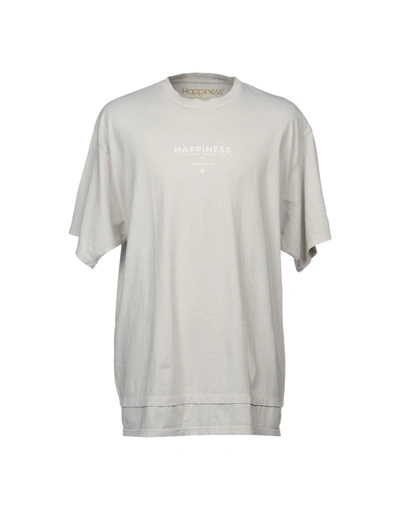 Happiness T-shirts In Light Grey