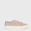 Allsaints Bella Suede Low Top Sneaker In Pink