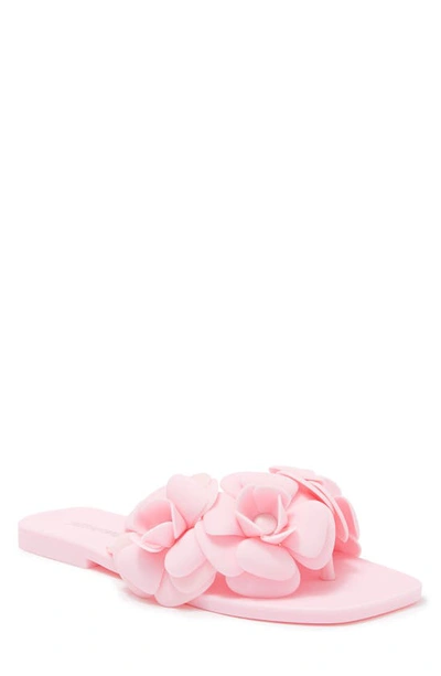 Jeffrey Campbell Fleuris Jelly Flip Flop In Pink Matte