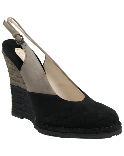 Bottega Veneta Suede Wedge In Black