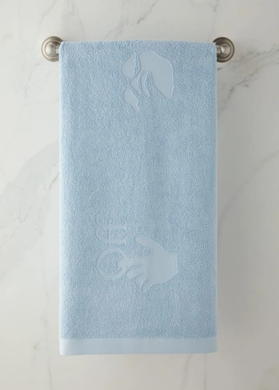 Off-white Swimming Man Logo Shower Towel