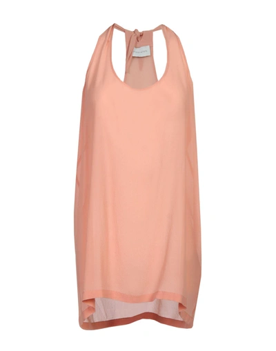 Christian Wijnants Silk Top In Pastel Pink