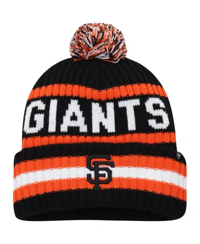 47 Brand Men's ' Black San Francisco Giants Bering Cuffed Knit Hat With Pom