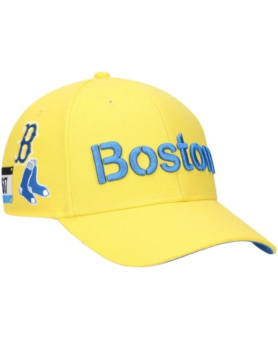 47 Brand Men's ' Gold Boston Red Sox City Connect Mvp Adjustable Hat