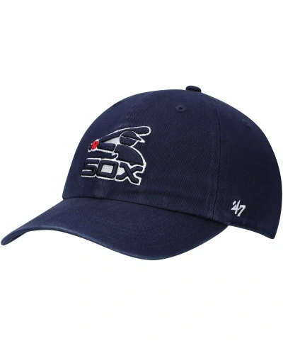 47 Brand Men's ' Navy Chicago White Sox 1983 Logo Cooperstown Collection Clean Up Adjustable Hat