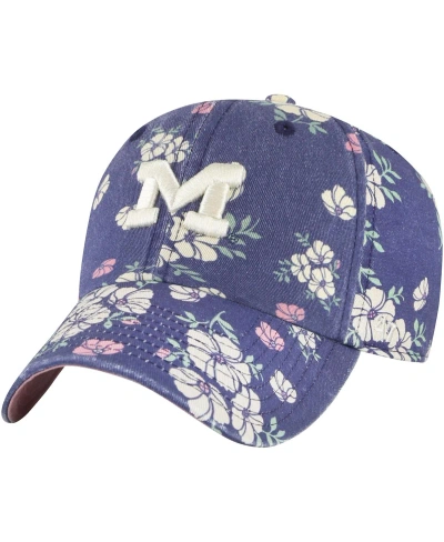 47 Brand Women's ' Navy Michigan Wolverines Primrose Clean Up Adjustable Hat