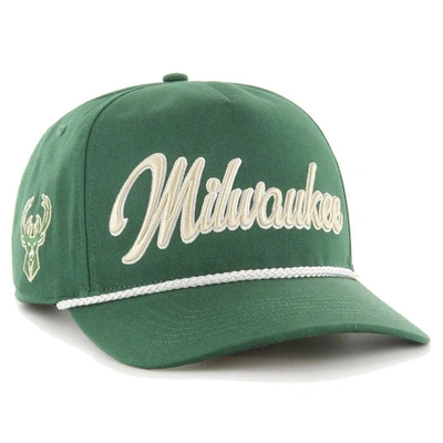 47 '  Hunter Green Milwaukee Bucks Overhand Logo Hitch Adjustable Hat