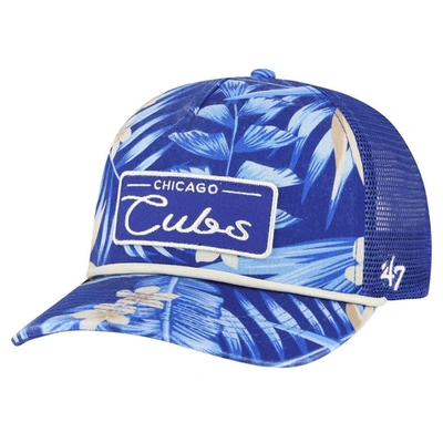 47 ' Royal Chicago Cubs Tropicalia Trucker Hitch Adjustable Hat In Blue