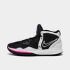 Nike Kyrie Infinity Basketball Shoes In Black/white/iron Grey/pink Prime/laser Blue