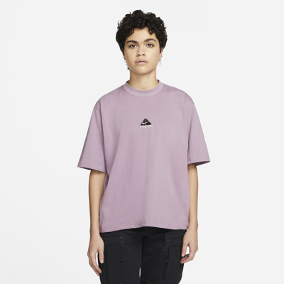 Nike Women's  Acg Short-sleeve T-shirt In Amethyst Wave/black/summit White