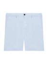 Theory Men's Zaine Stretch-cotton Shorts In Heron