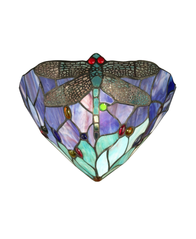 Dale Tiffany Dragonfly Jewel Wall Sconce In Multi