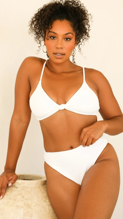 Dippin Daisys Zen Bikini Top In White