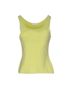 Le Tricot Perugia Tank Top In Acid Green