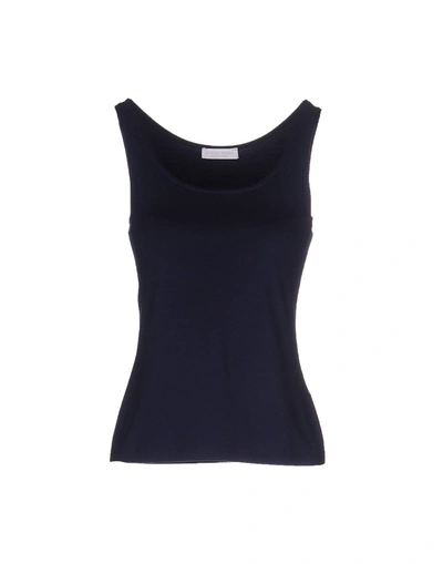 Le Tricot Perugia Tank Top In Dark Blue