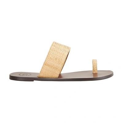 Atp Atelier Astrid Raffia Sandals In Natural