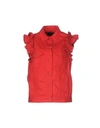 J Brand Denim Outerwear In Red