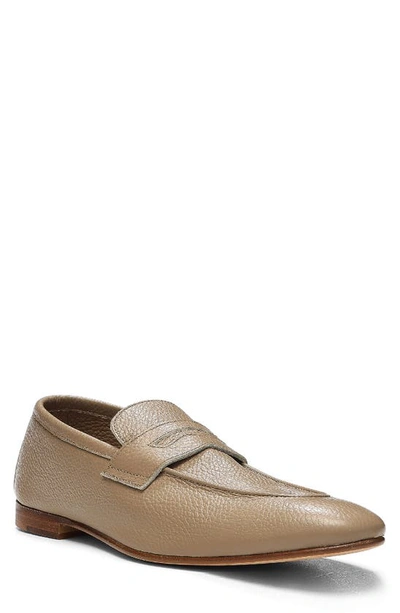 Donald Pliner Penny Loafer In Taupe