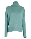 Lisa Yang Heidi Cashmere Turtleneck Sweater In Green-lt