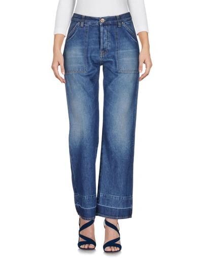 Aglini Denim Pants In Blue