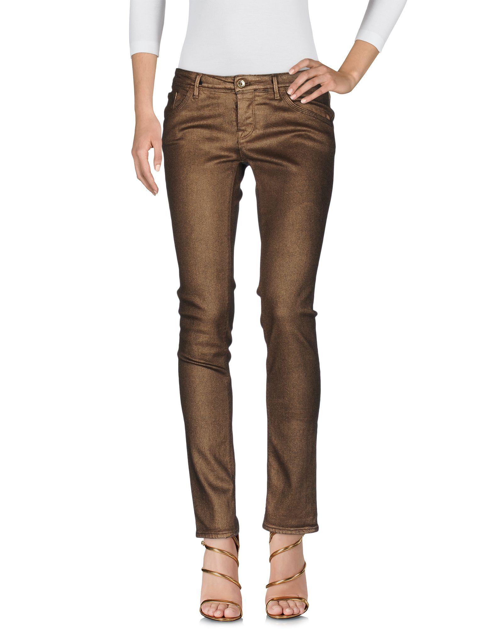 Patrizia Pepe Denim Pants In Bronze ModeSens