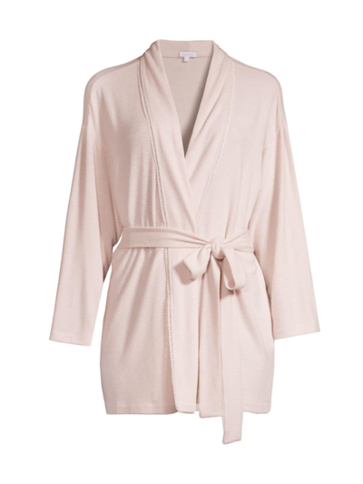 Andine Pascal Lace-trim Mini Robe In Blush