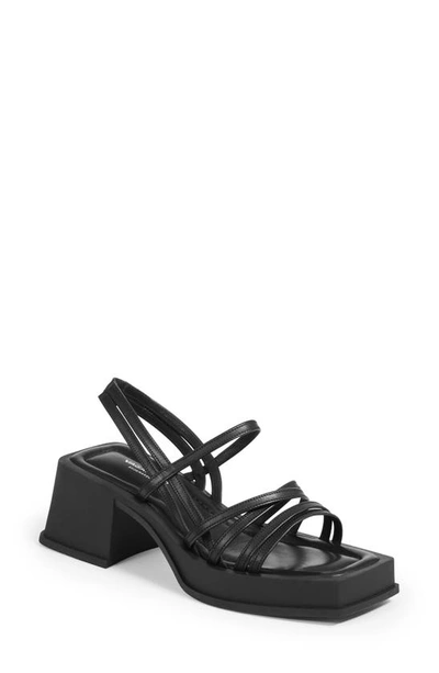 Vagabond Shoemakers Hennie Platform Sandal In Black