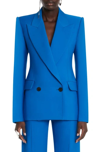Etro Structured Double-breasted Jacket In Blue